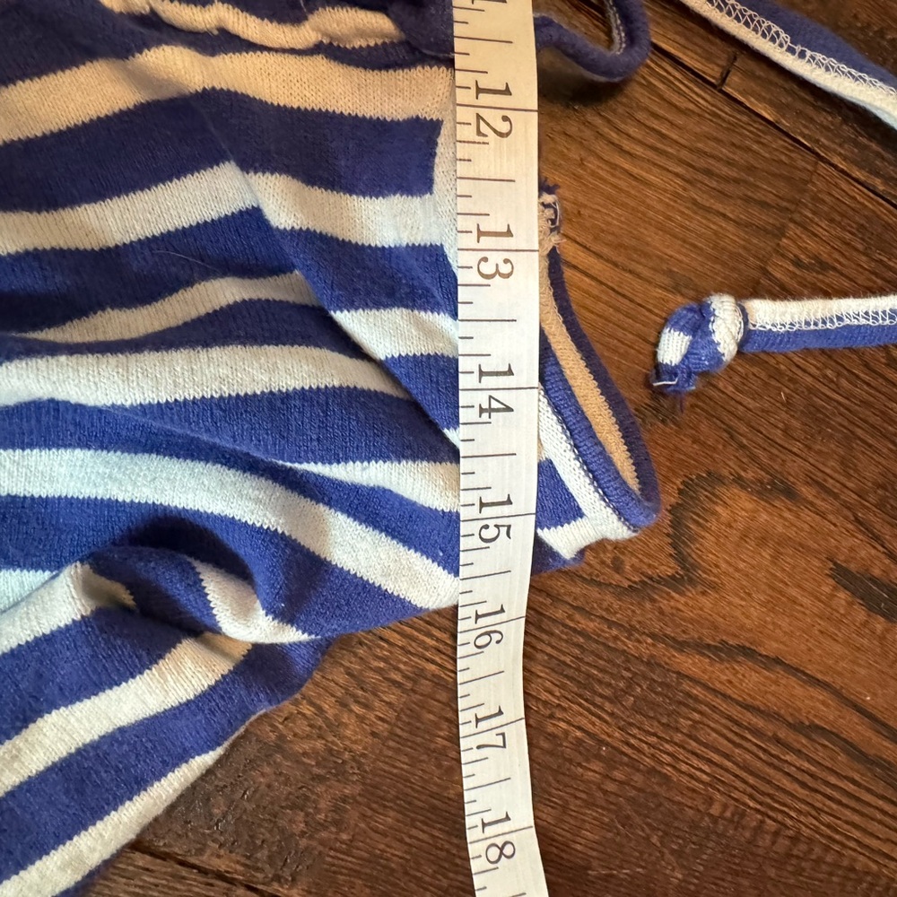 We The Free Blue and White Striped Smocked Halter Top Size M - Picture 11 of 15